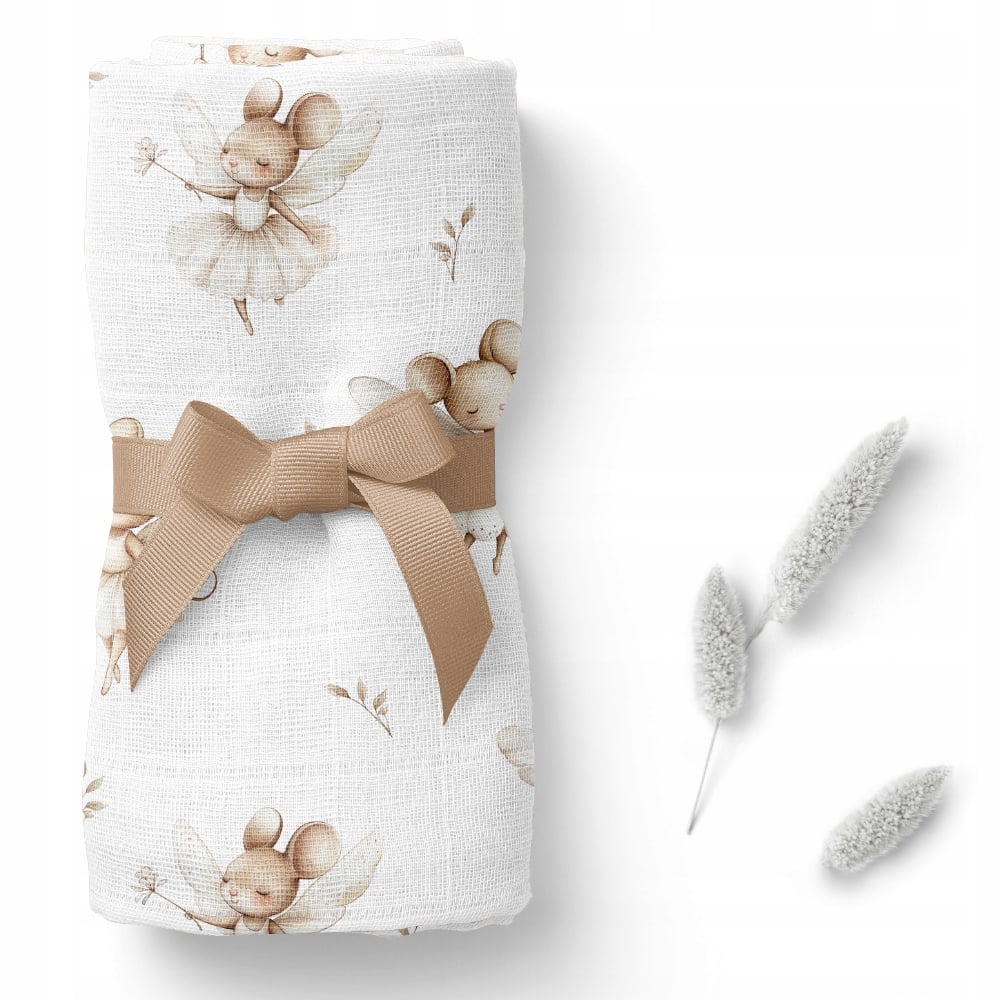 Pieluszka bambusowa Bocioland 110x110 cm – Idealny otulacz dla Twojego maluszka