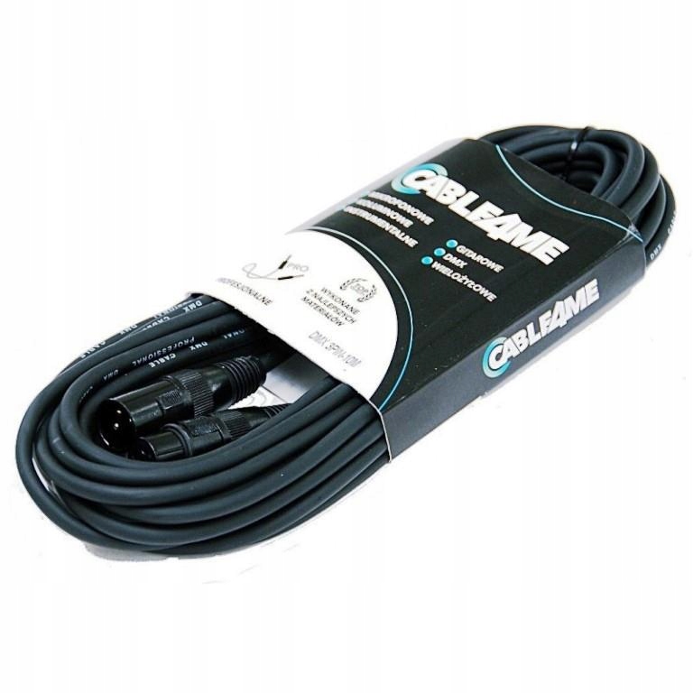 CABLE4ME Przewód Kabel DMX 3Pin 10m – Idealne rozwiązanie do oświetlenia