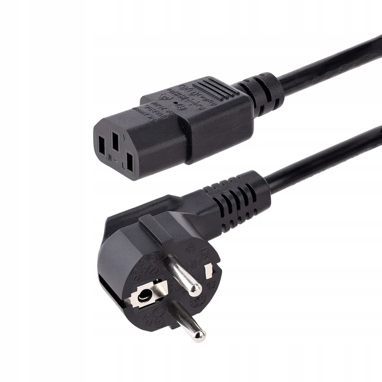 Kabel zasilający StarTech EU Shuko do C13 1m - Niezawodne zasilanie dla Twojego sprzętu