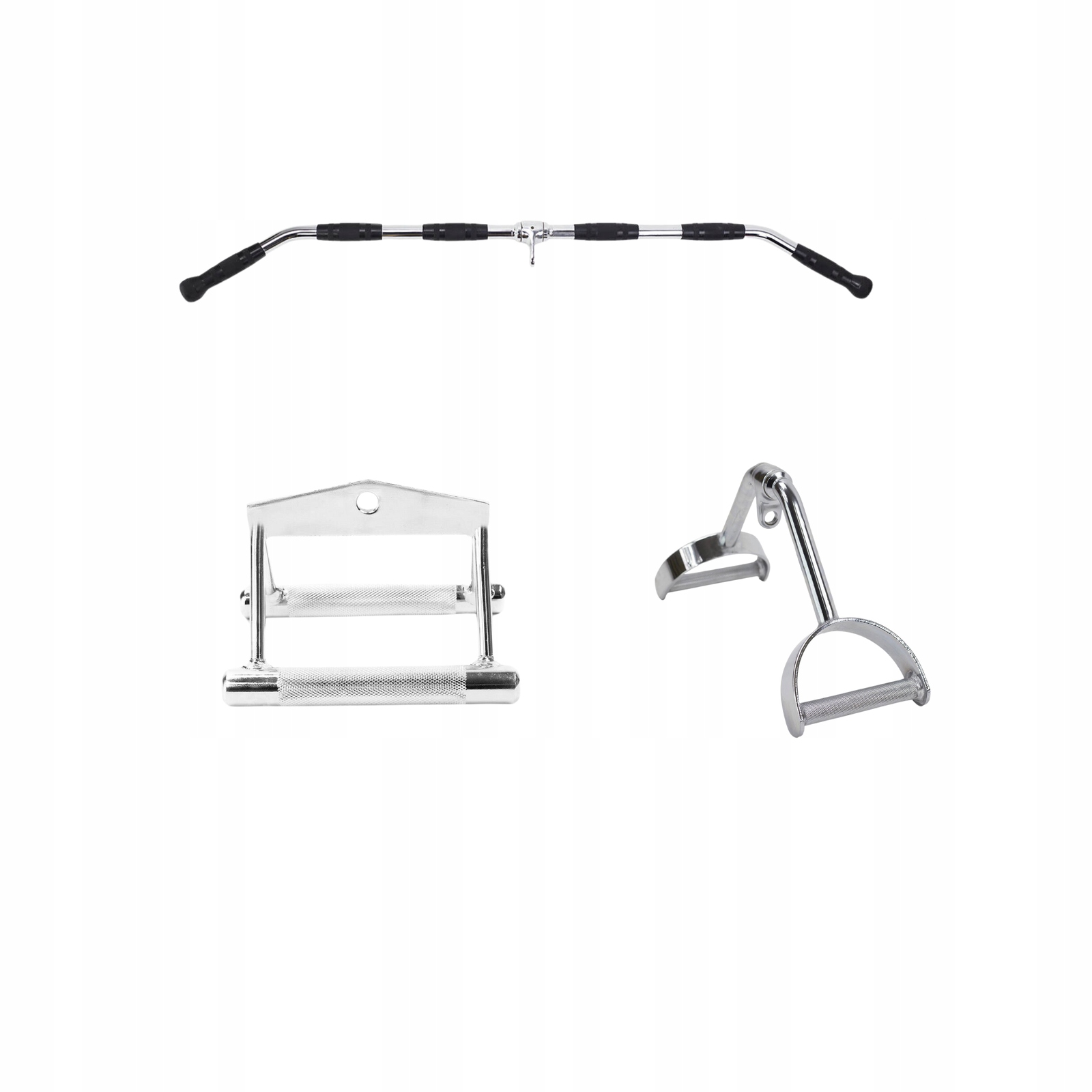 Zestaw zawiera: różnorodne uchwyty do efektywnego treningu