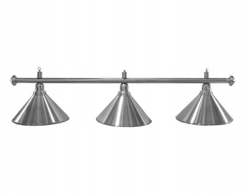 Lampa bilardowa Elegance 3 klosze srebrne – Elegancja i styl w Twoim wnętrzu