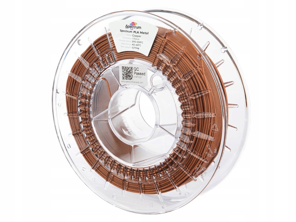 Filament PLA metalowa włókna 0,75 kg PLAmet-COPP-175-07 – Idealny wybór dla Twoich projektów 3D