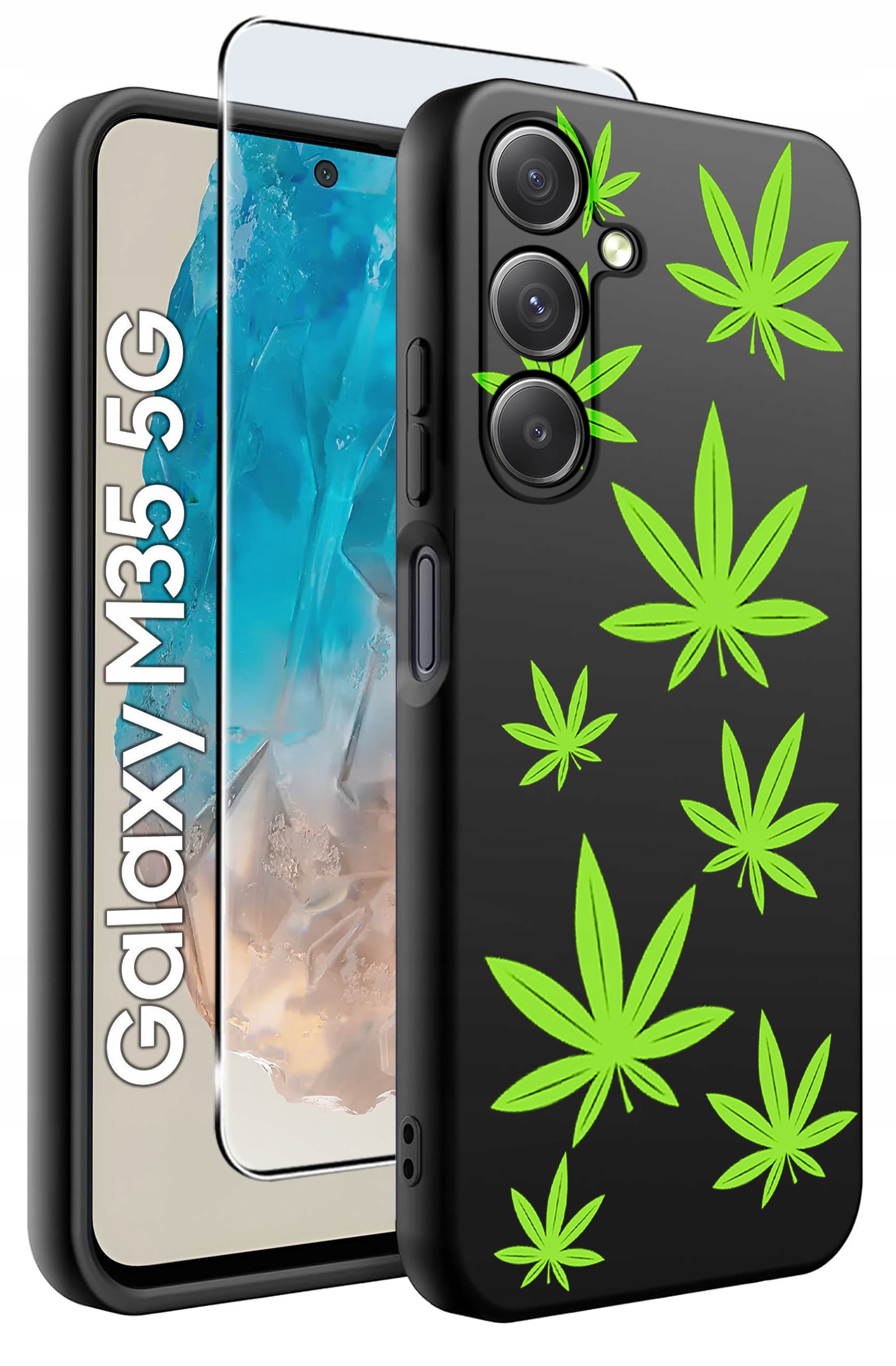 Etui do Samsung Galaxy M35 5G WZORY | Silikonowe Matt Case z Szkłem Hartowanym 9H