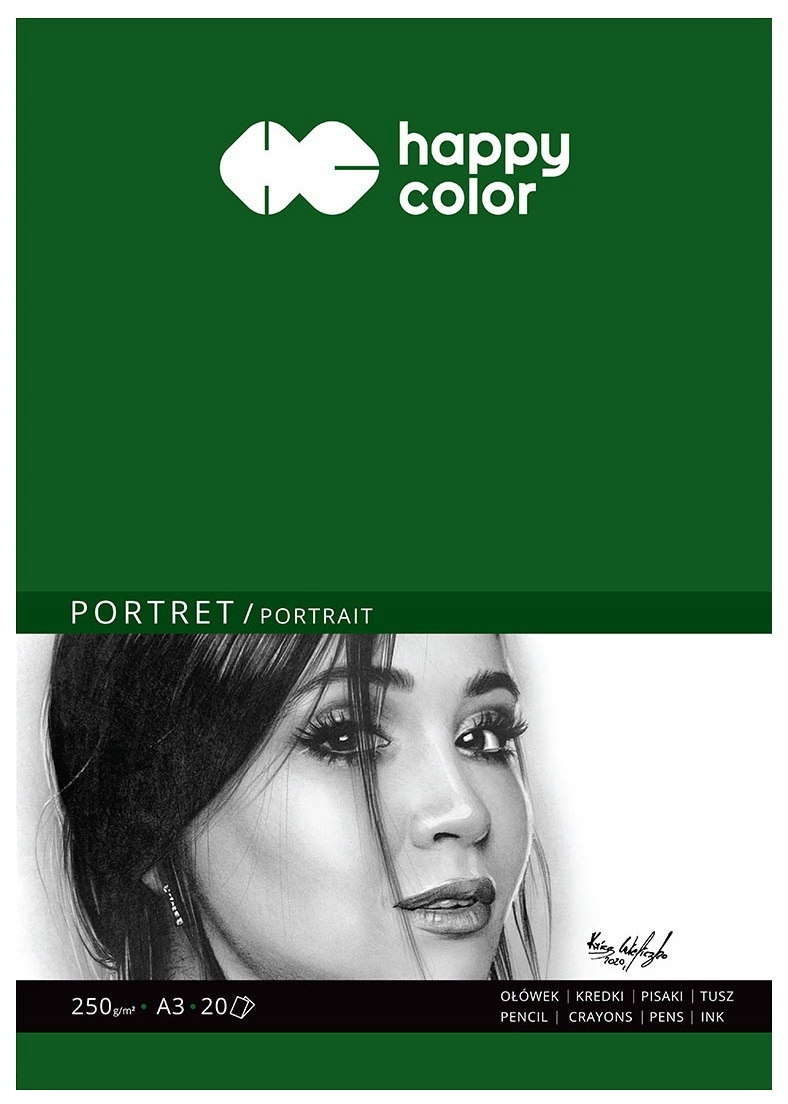 Blok Portret A3/20K 250g HAPPY COLOR – Idealny wybór dla młodych artystów