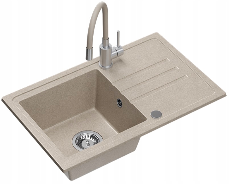 Zlewozmywak granitowy QUADRON BEN 111 – Elegancja i funkcjonalność w Twojej kuchni
