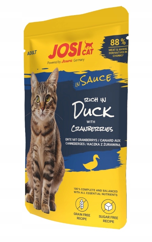 JosiCat Rich in Duck in Sauce – Smakowita mokra karma dla kotów