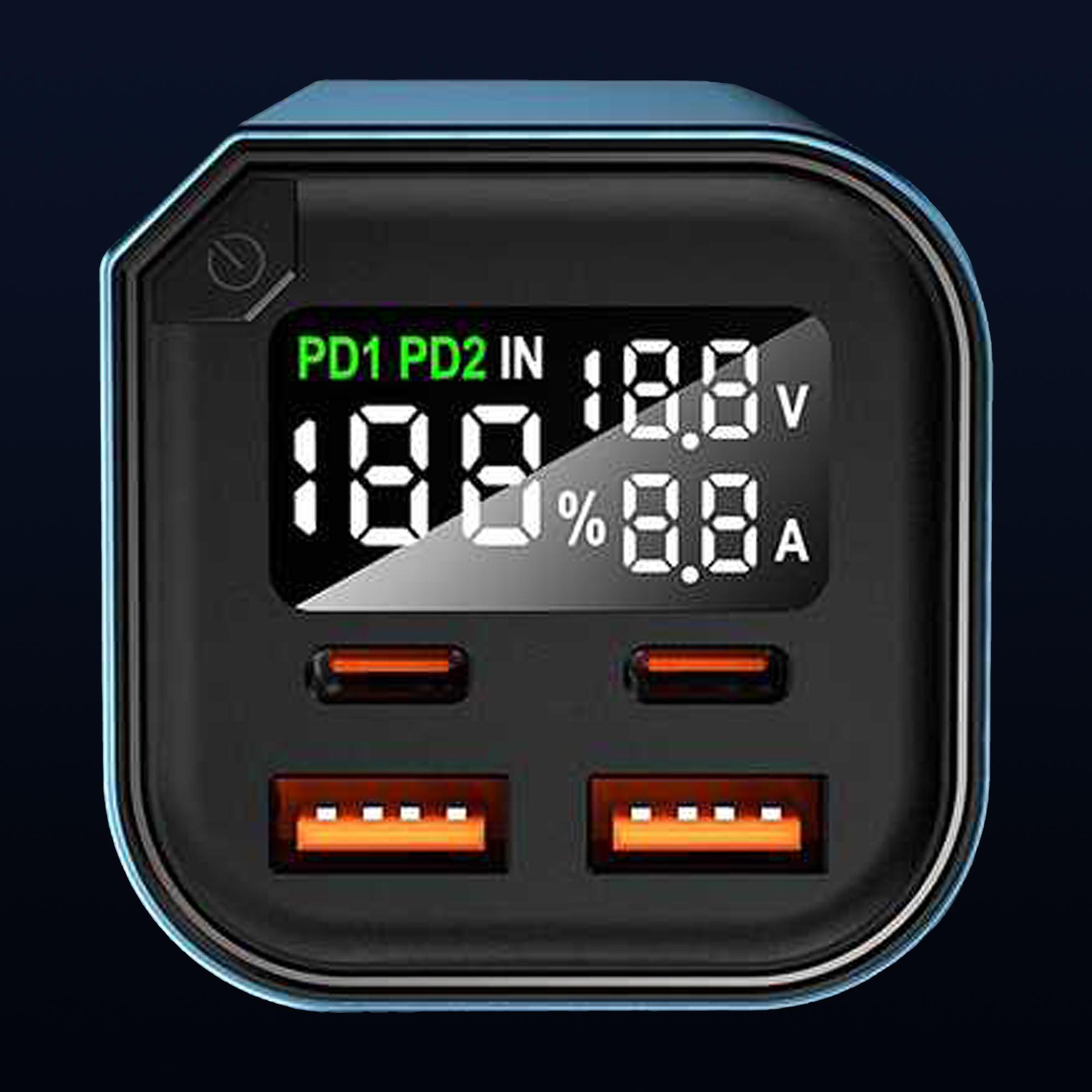 Przejrzysty wyświetlacz – pełna kontrola nad poziomem naładowania