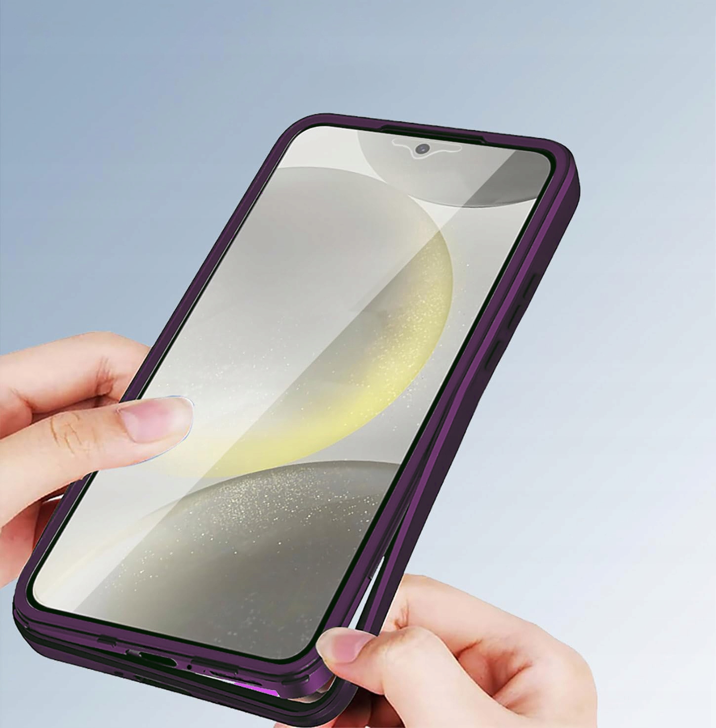 Elegancki design w kolorze przezroczysto-fioletowym