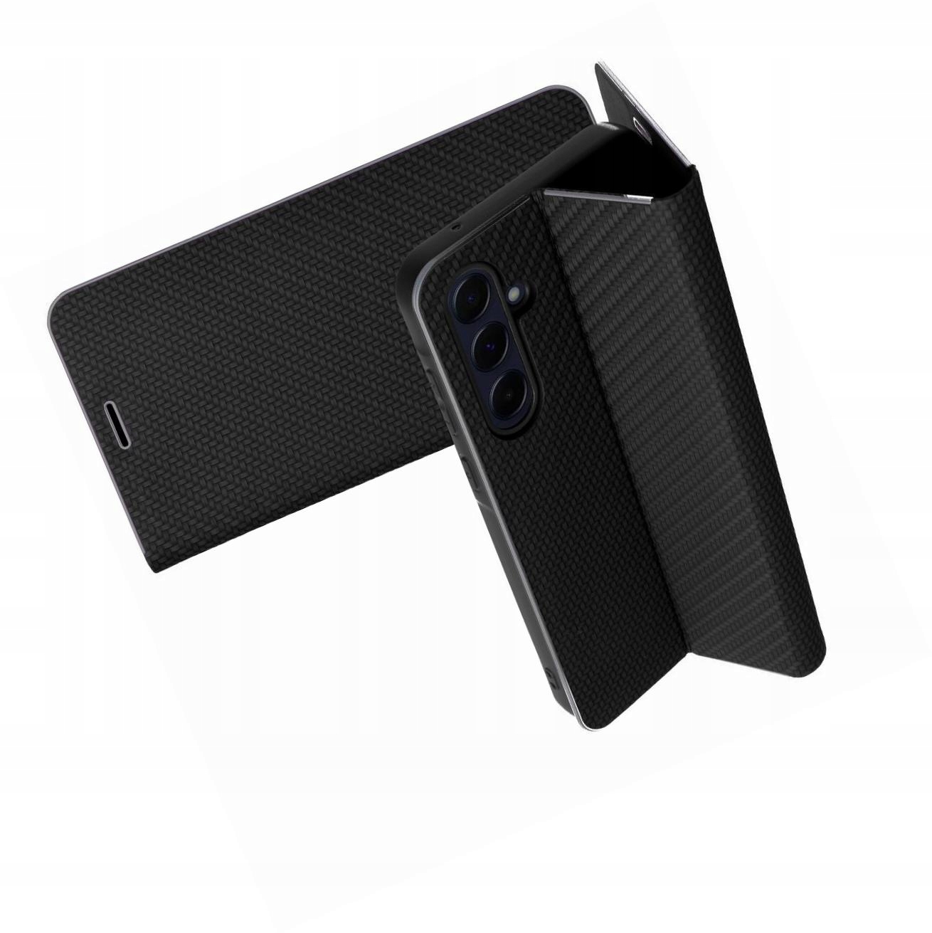Kabura LUNA Book Carbon do XIAOMI 14T Pro – Elegancka ochrona dla Twojego telefonu