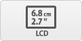 Ekran LCD o przekątnej 6,8 cm (2,7 cala)