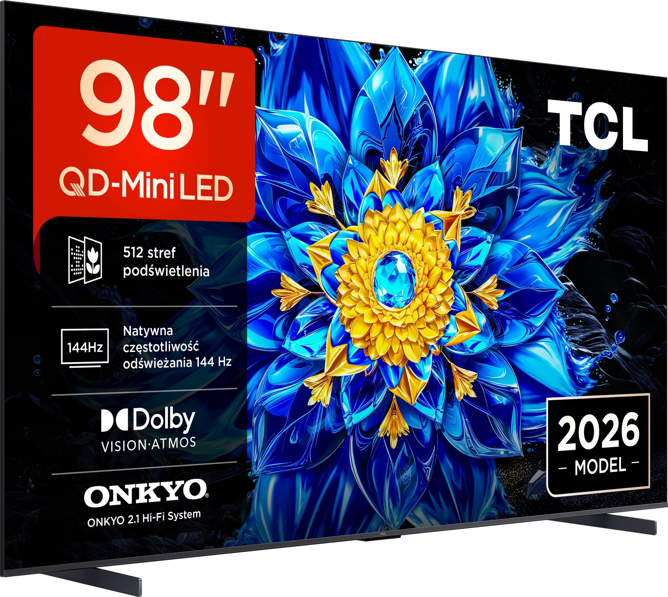 Telewizor TCL 98P8L – Odkryj nową jakość obrazu w 98 calach