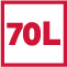 Pojemność 70 litrów