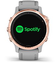 fēnix 6S Pro i Sapphire z ekranem odtwarzania muzyki