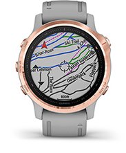 fēnix 6S Pro i Sapphire z ekranem map narciarskich TopoActive Europe