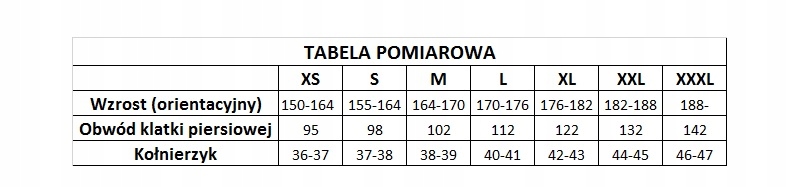 Rozmiary i wymiary koszuli roboczej – Idealne dopasowanie