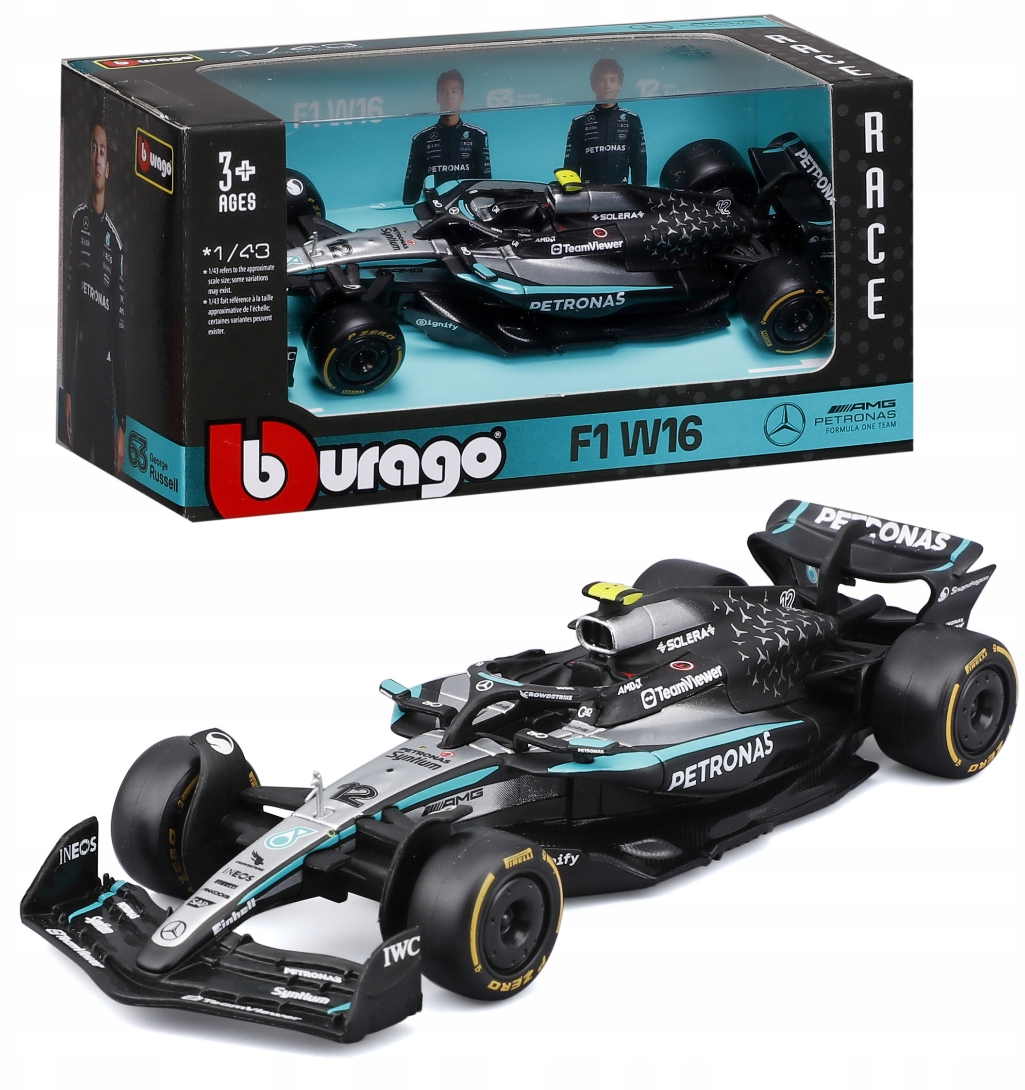 BBU 1:43 Formula Mercedes AMG K.Antonelli – Doskonały model dla fanów F1