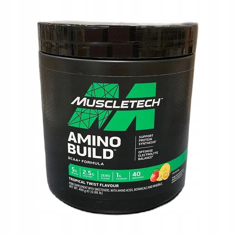 MuscleTech - Amino Build 400g – Proszek aminokwasowy dla sportowców