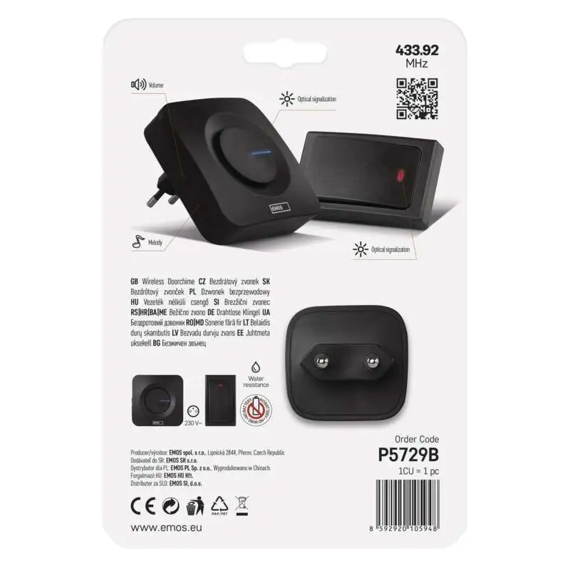 Maksymalna głośność 90 dB – Wyraźny sygnał dzwonienia