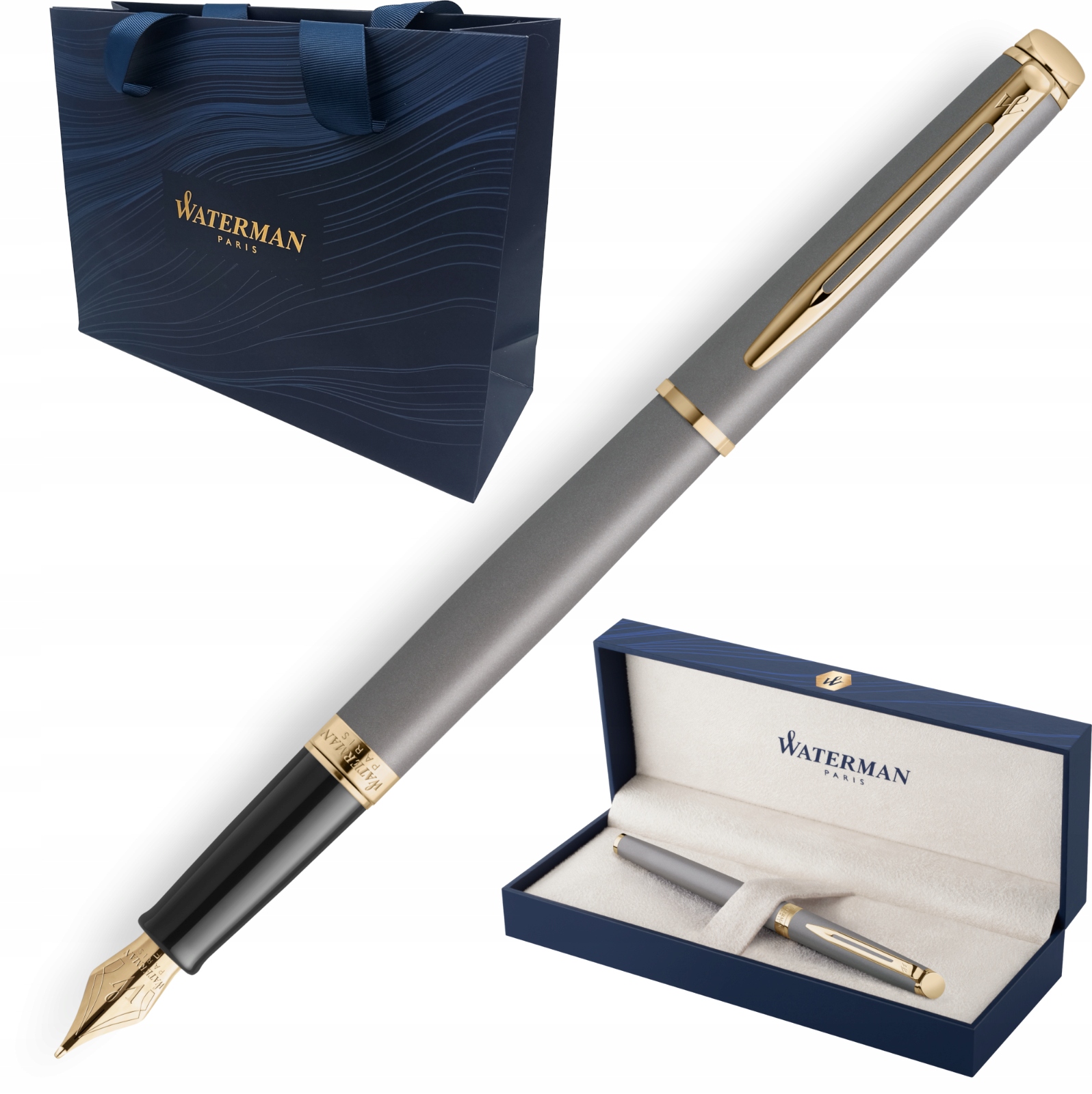 Pióro Wieczne Waterman Hemisphere Stone Grey GT 2217943 – Elegancja i Klasa