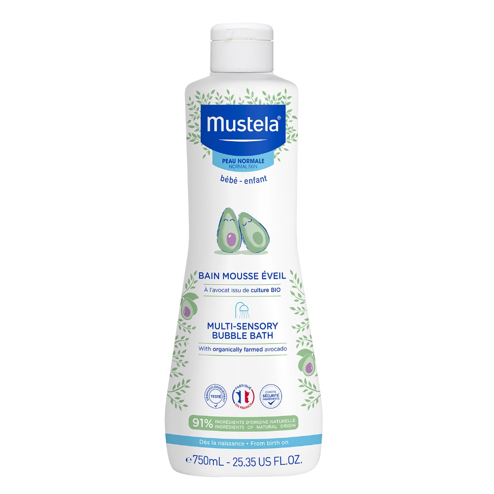 MUSTELA Bebe Awakening Foam Bath – Delikatna kąpiel dla Twojego maluszka