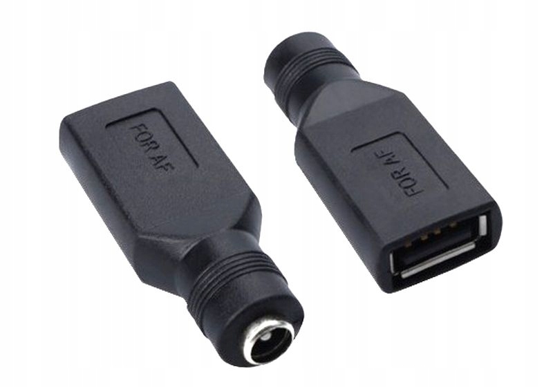 Adapter Złącze Przejście gniazdo USB - gniazdo DC 5.5x2.1 – Idealne rozwiązanie do zasilania