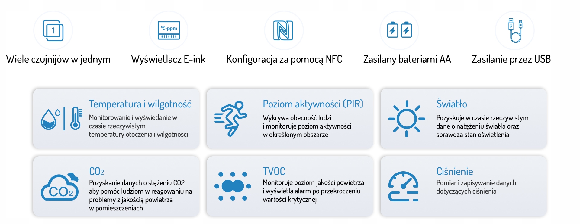 Wykrywanie ruchu i natężenie światła