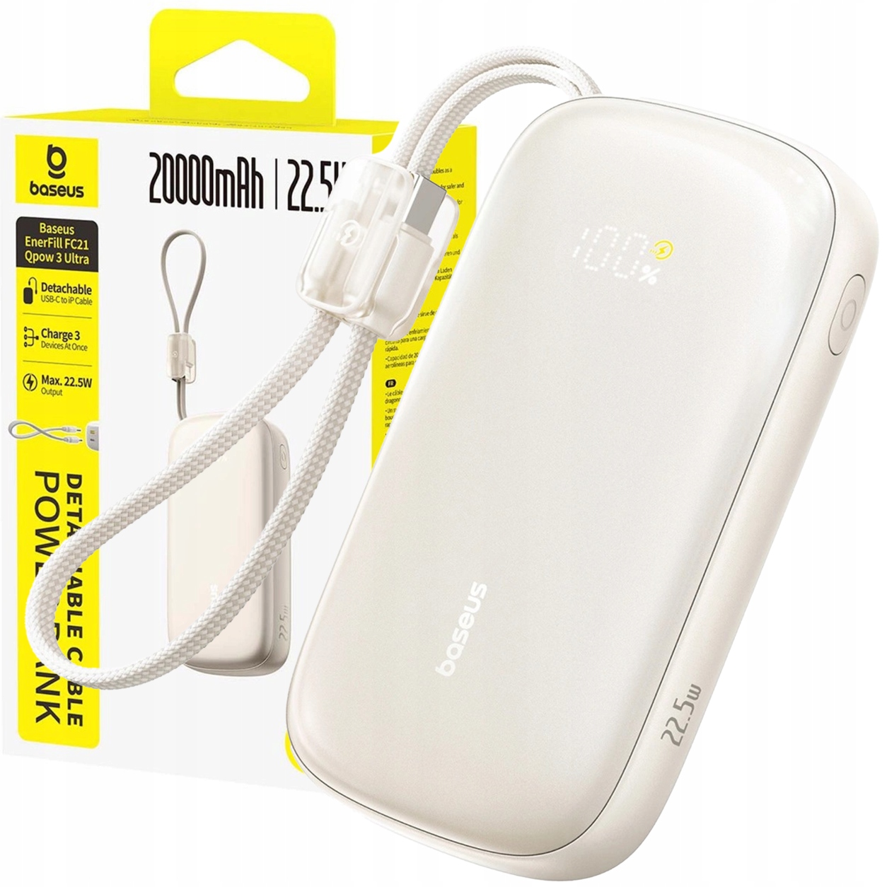 Powerbank EnerFill FC21 Qpow 3 Ultra 20000mAh – Niezawodne źródło energii w podróży