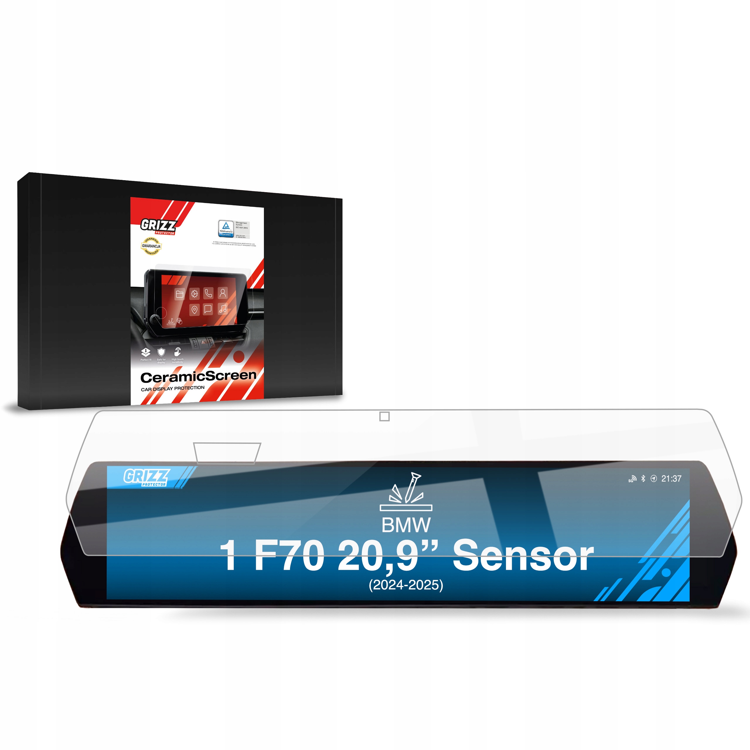 Folia ceramiczna CarDisplay Protection do BMW 1 F70 Sensor (2024-2025) – Doskonała ochrona wyświetlacza