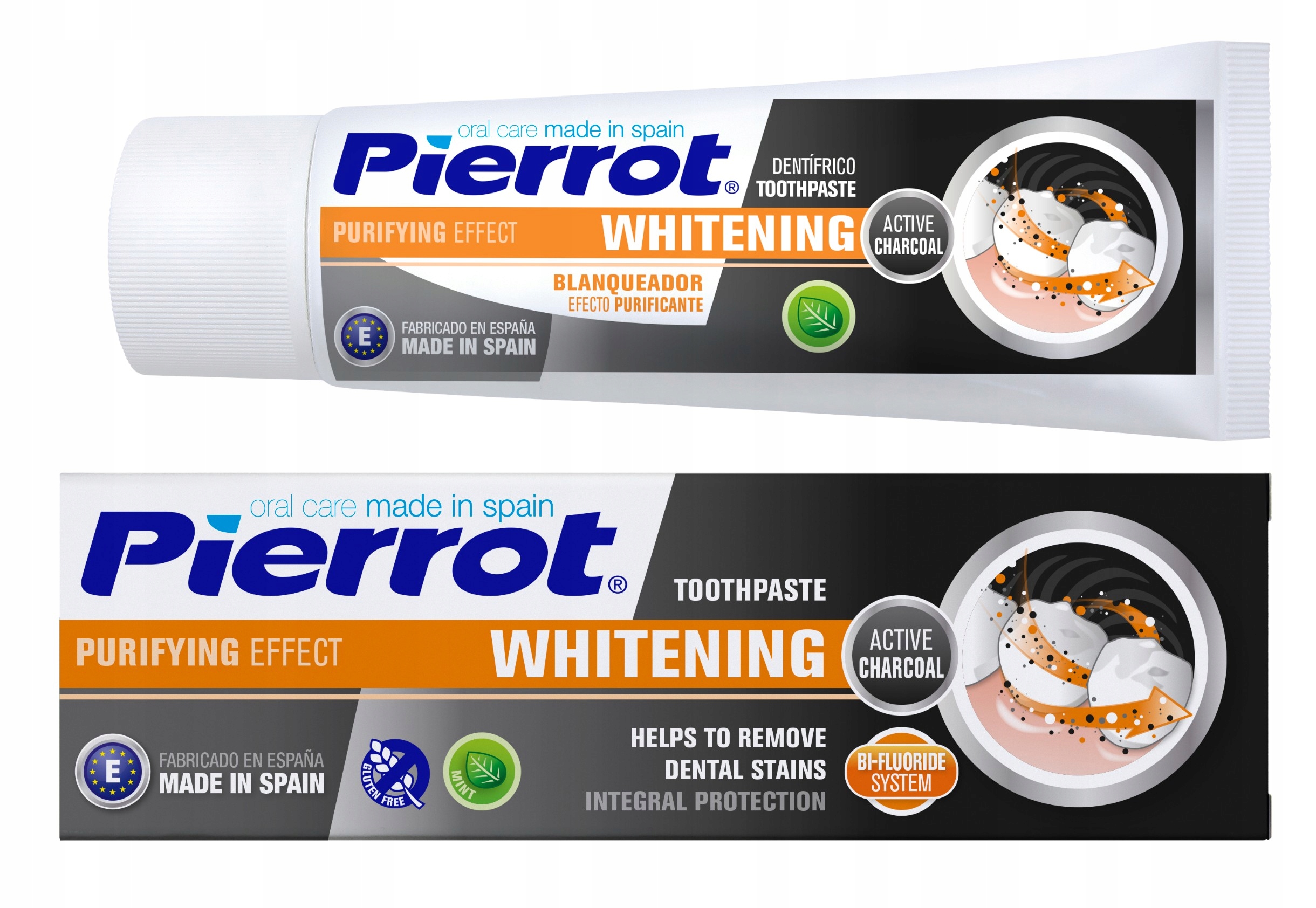 PIERROT Pasta do zębów Whitening Charcoal – Wybielająca moc aktywnego węgla
