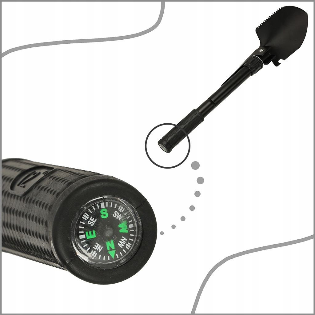 KIK Saperka wojskowa składana łopata wielofunkcyjna survivalowa – Niezbędne narzędzie dla miłośników przygód