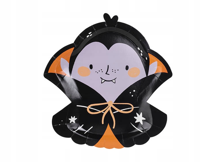 Talerzyki Dracula 23x25cm – Idealny dodatek na Halloween