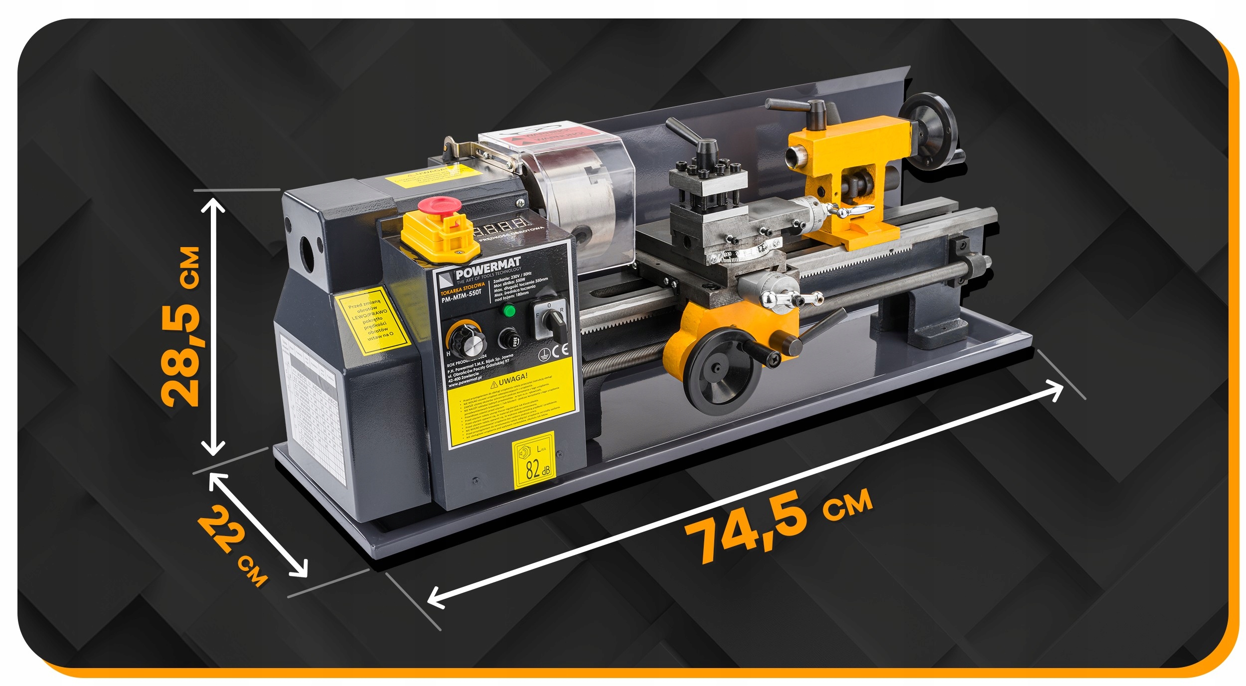 Regulowana prędkość obrotowa od 0 do 2500 obr./min