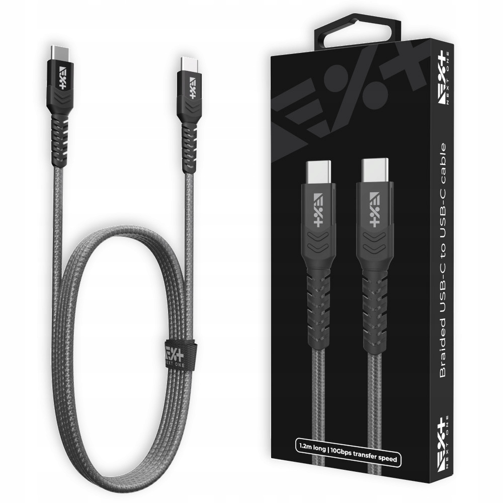 Kabel USB-C - USB-C 1,2 m Czarny (NEX-CO-CL-6) – Idealne rozwiązanie do ładowania i przesyłania danych