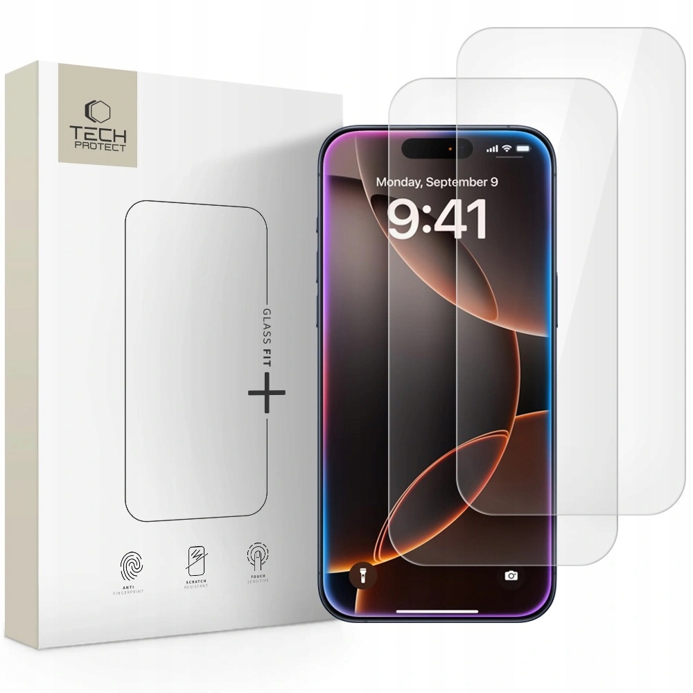 Szkło hartowane Tech-Protect Glass Fit+ do Apple iPhone 17 Air Clear – Ochrona na najwyższym poziomie