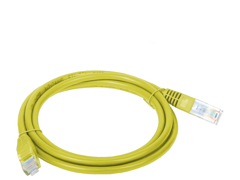 Patchcord UTP kat 5e 3.0m żółty – Idealne rozwiązanie do połączeń sieciowych