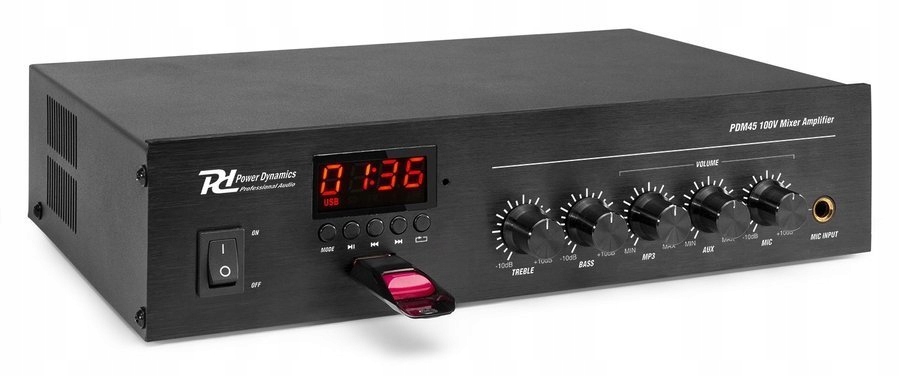 Wzmacniacz 100V 45W RMS BT PDM45 Power Dynamics – Doskonałe rozwiązanie audio