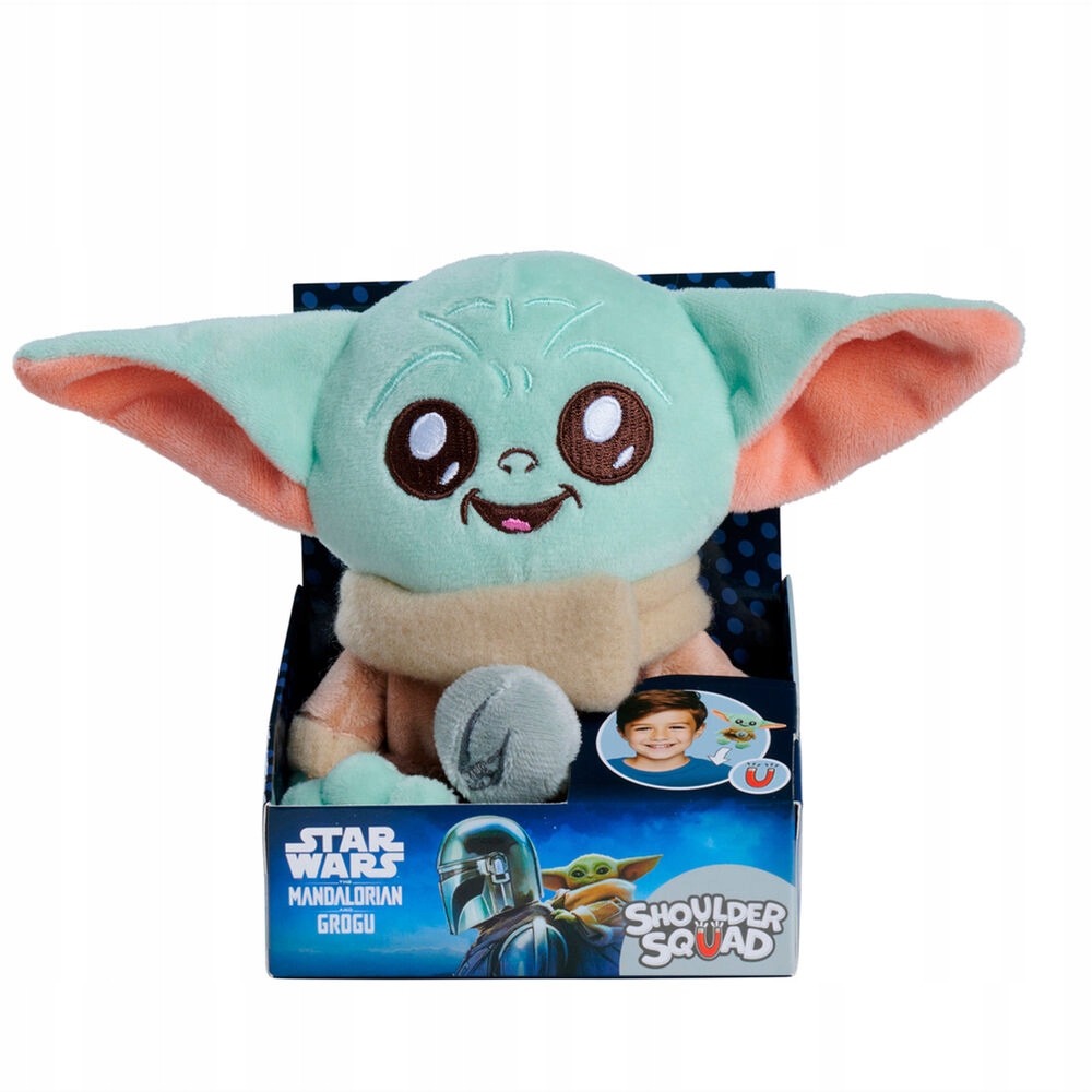 DISNEY Grogu na ramię 14cm – Pluszowa zabawka dla małych fanów Star Wars