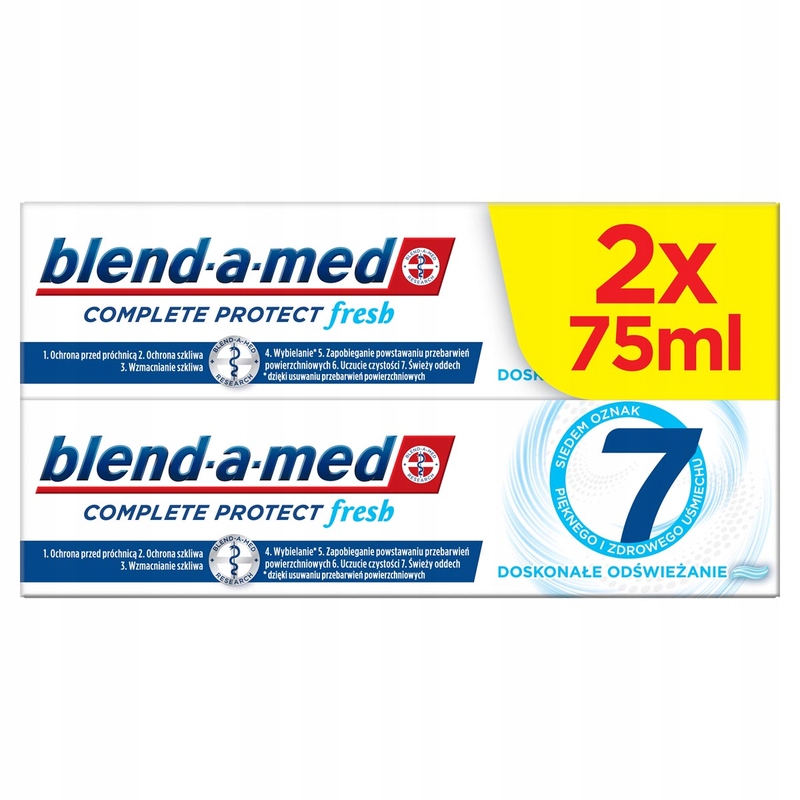 Blend-a-Med Complete Protect Fresh Pasta do Zębów 2x75ml – Kompleksowa ochrona jamy ustnej