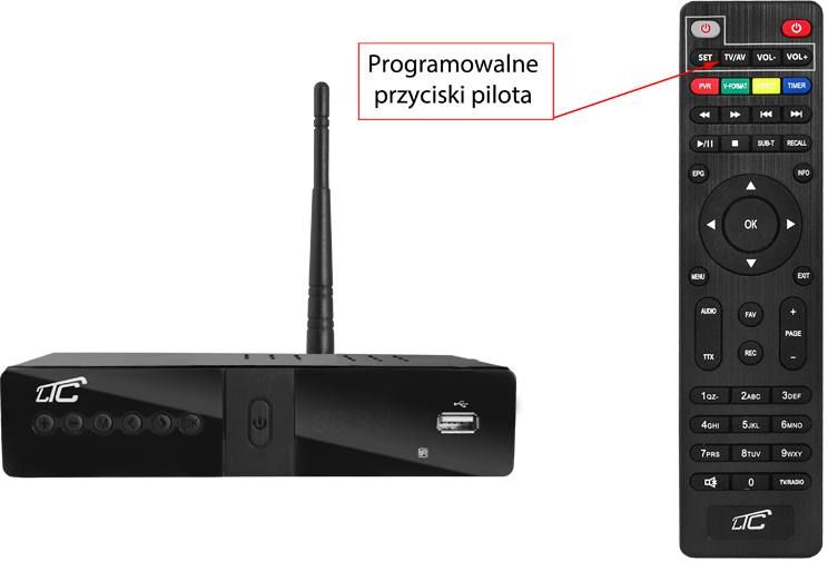 Tuner DVB-T-2 z funkcją WiFi z pilotem Marka LTC