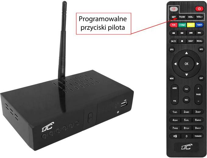 Tuner DVB-T-2 z funkcją WiFi z pilotem Model T203