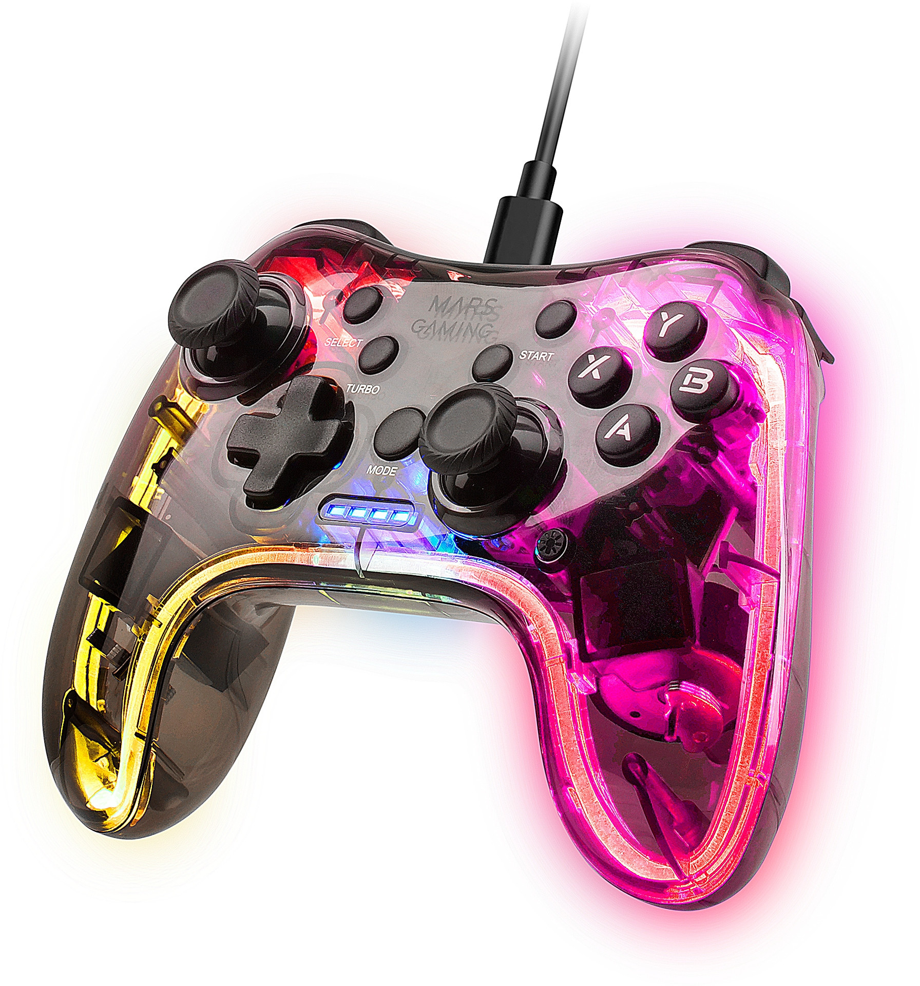 Mars Gaming MGP-C – Profesjonalny kontroler do gier z podświetleniem RGB