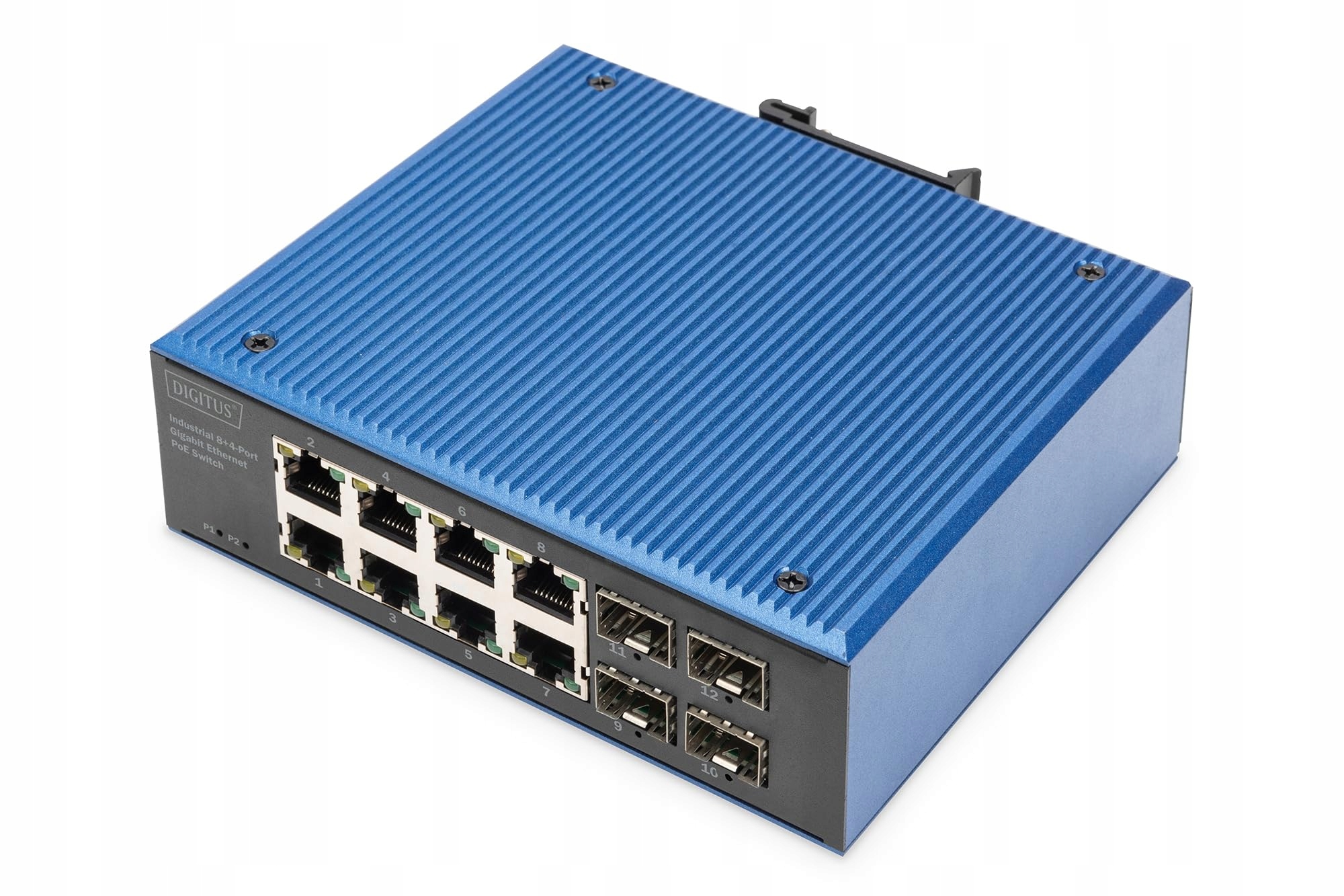 Switch Digitus DIGITUS Switch 8+4 - Port Gigabit Ethernet PoE – Wydajność i niezawodność w trudnych warunkach