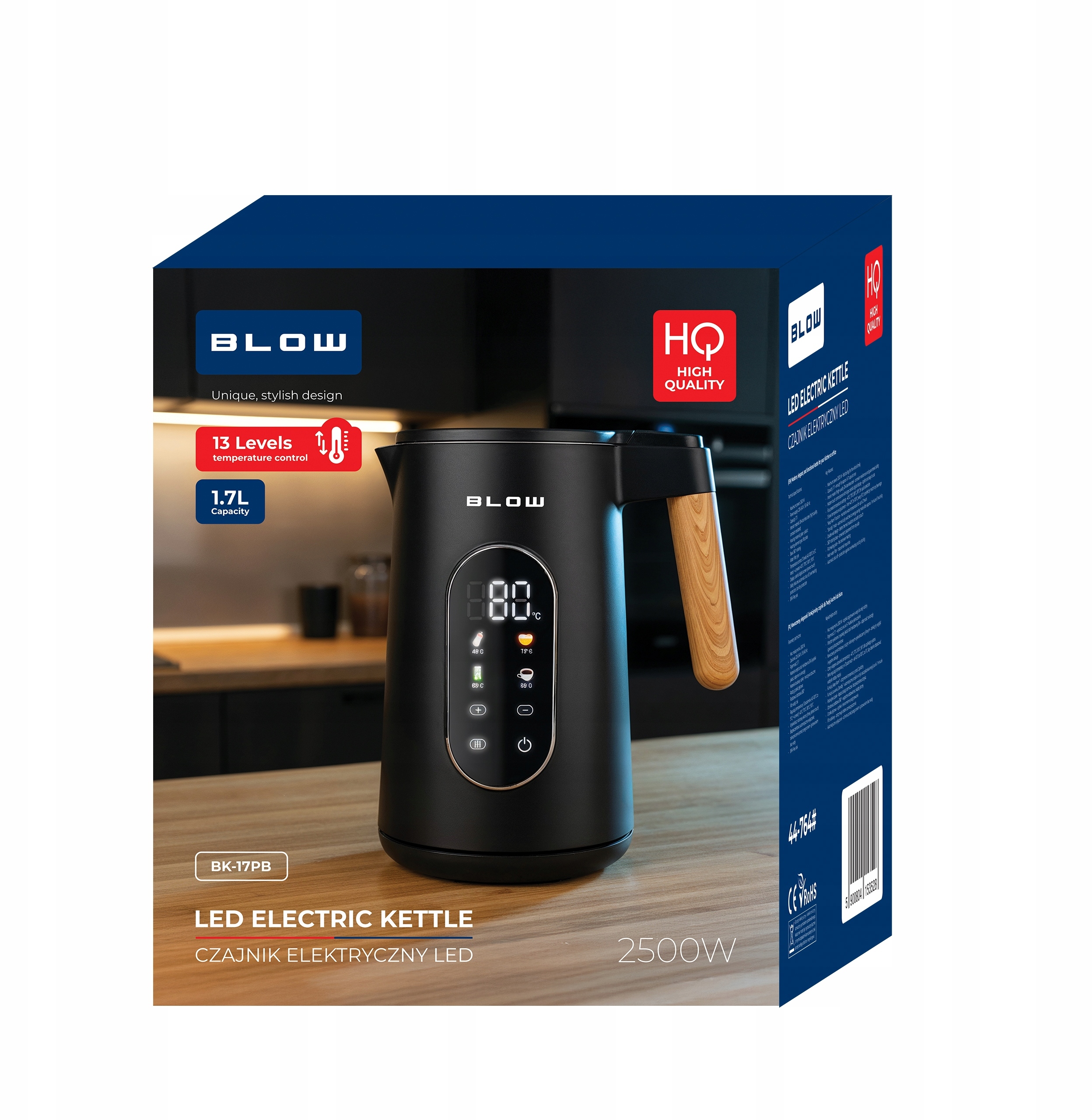 Wydajność i moc – 2500 W dla szybkiego gotowania