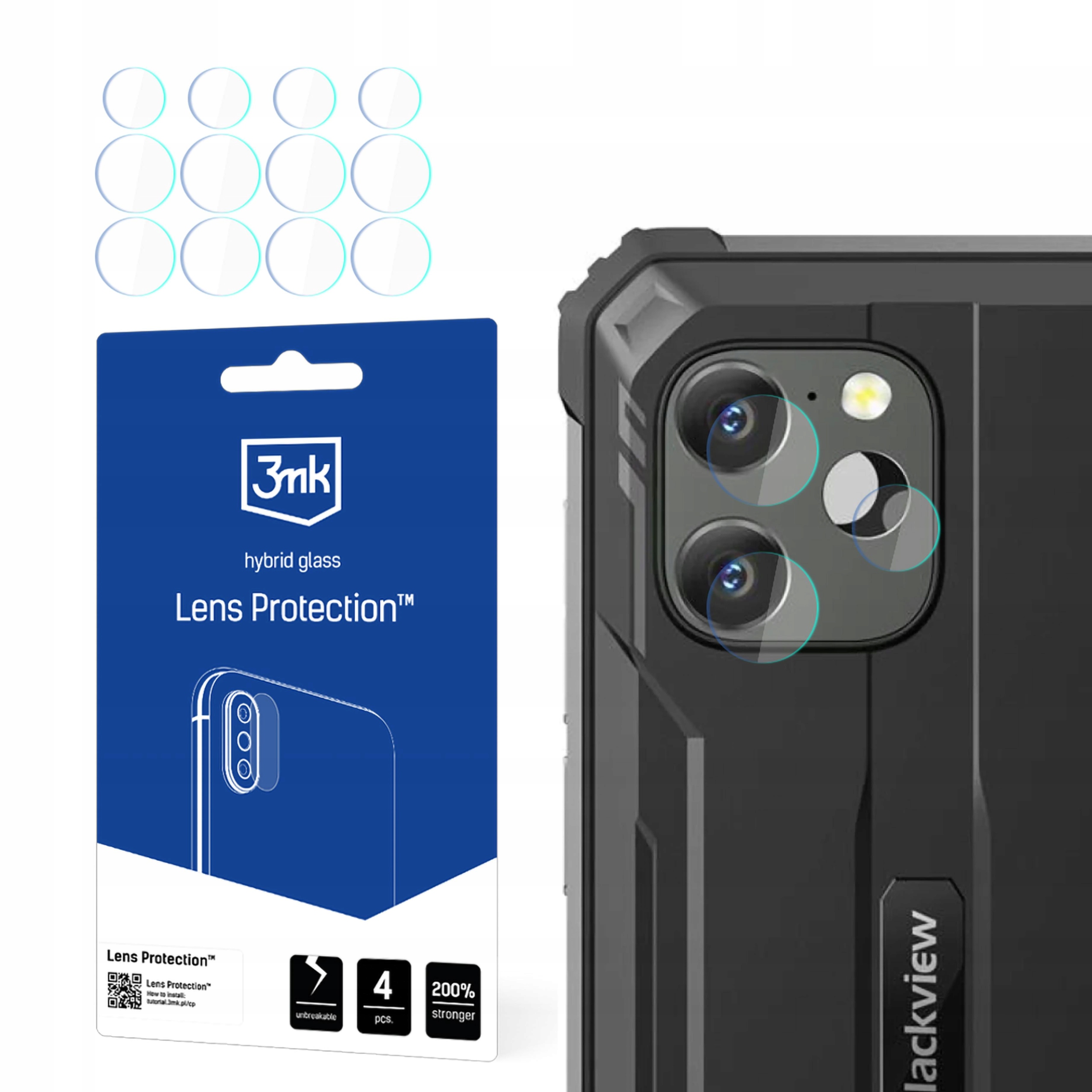 Zestaw zawiera 4 sztuki szkła ochronnego