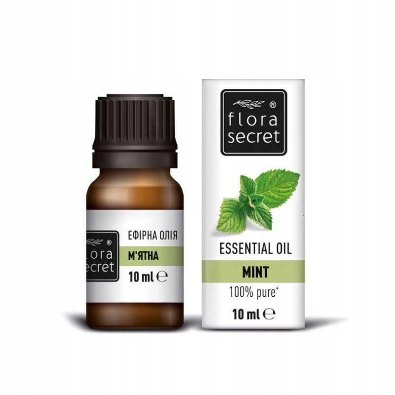 Flora Secret Olejek eteryczny Mięta 10ml – Orzeźwiający zapach dla zdrowia i relaksu