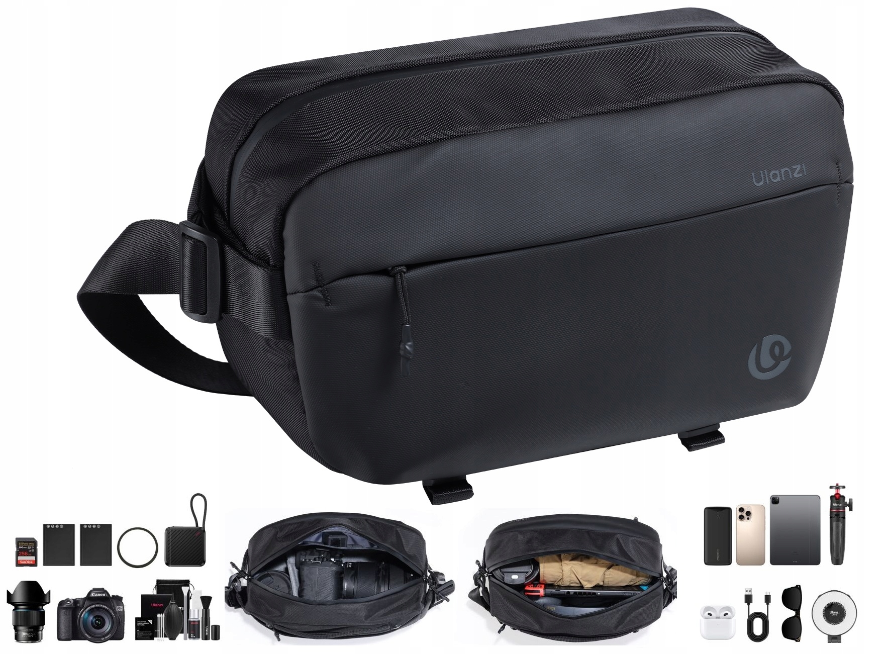 Przestronność i organizacja wnętrza torby