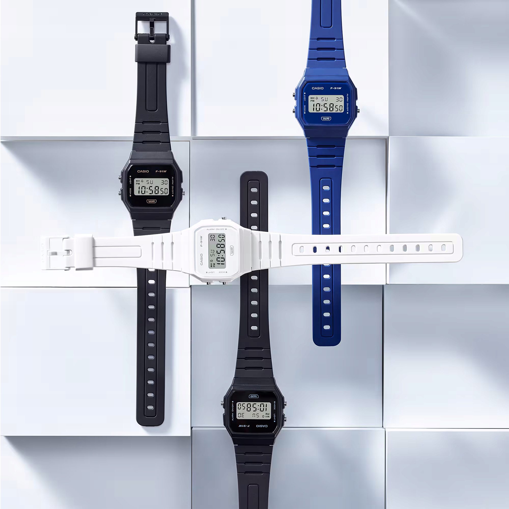 Sportowy styl i funkcjonalność – Zegarek Casio F-91WB-1AEF