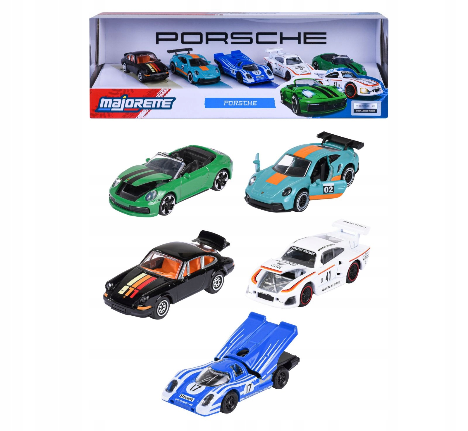 Majorette Porsche 5pak pojazdów – Zestaw dla małych miłośników motoryzacji