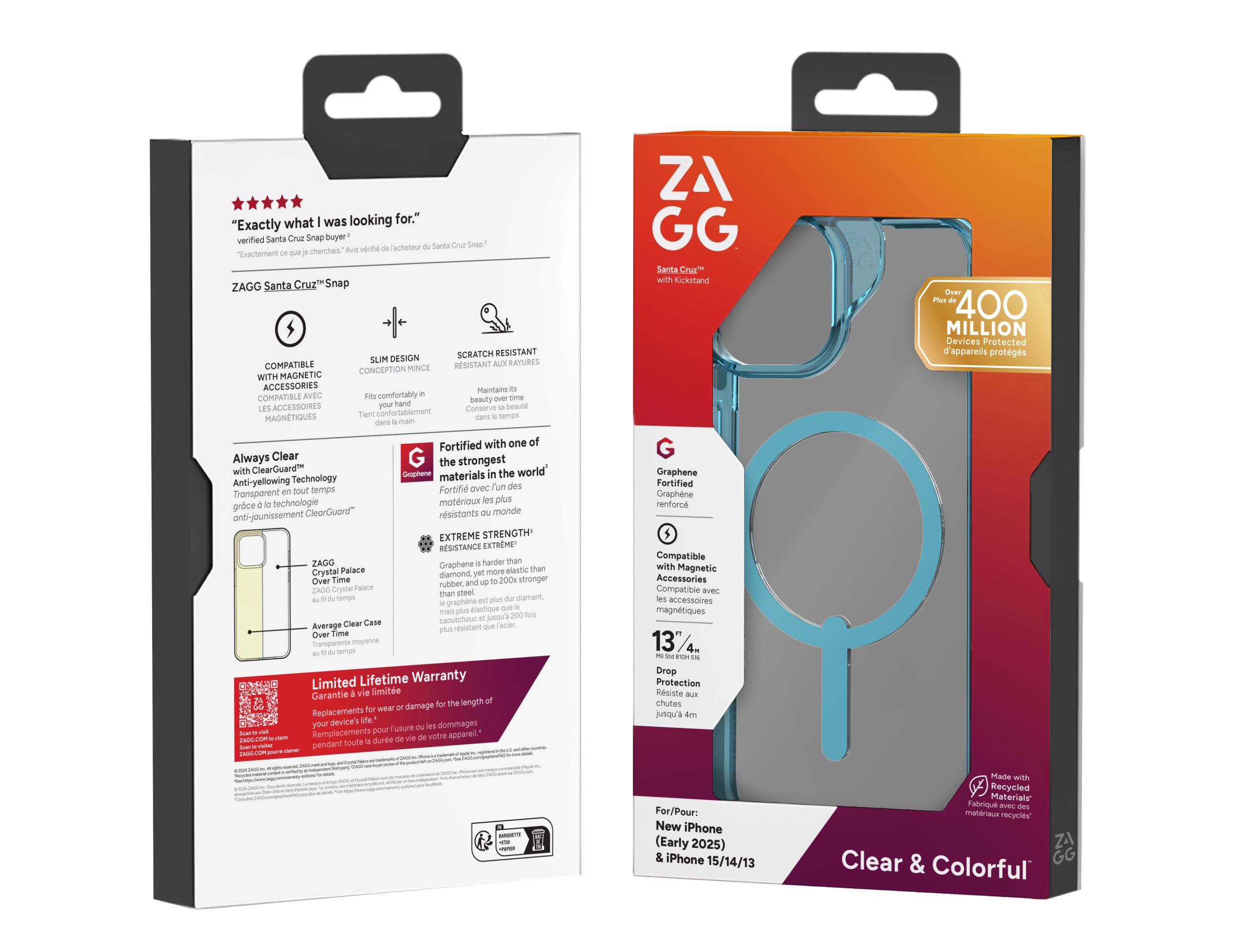 Etui ZAGG Santa Cruz Snap do Apple iPhone 16e / 15 / 14 / 13 MagSafe – Ochrona i styl w jednym