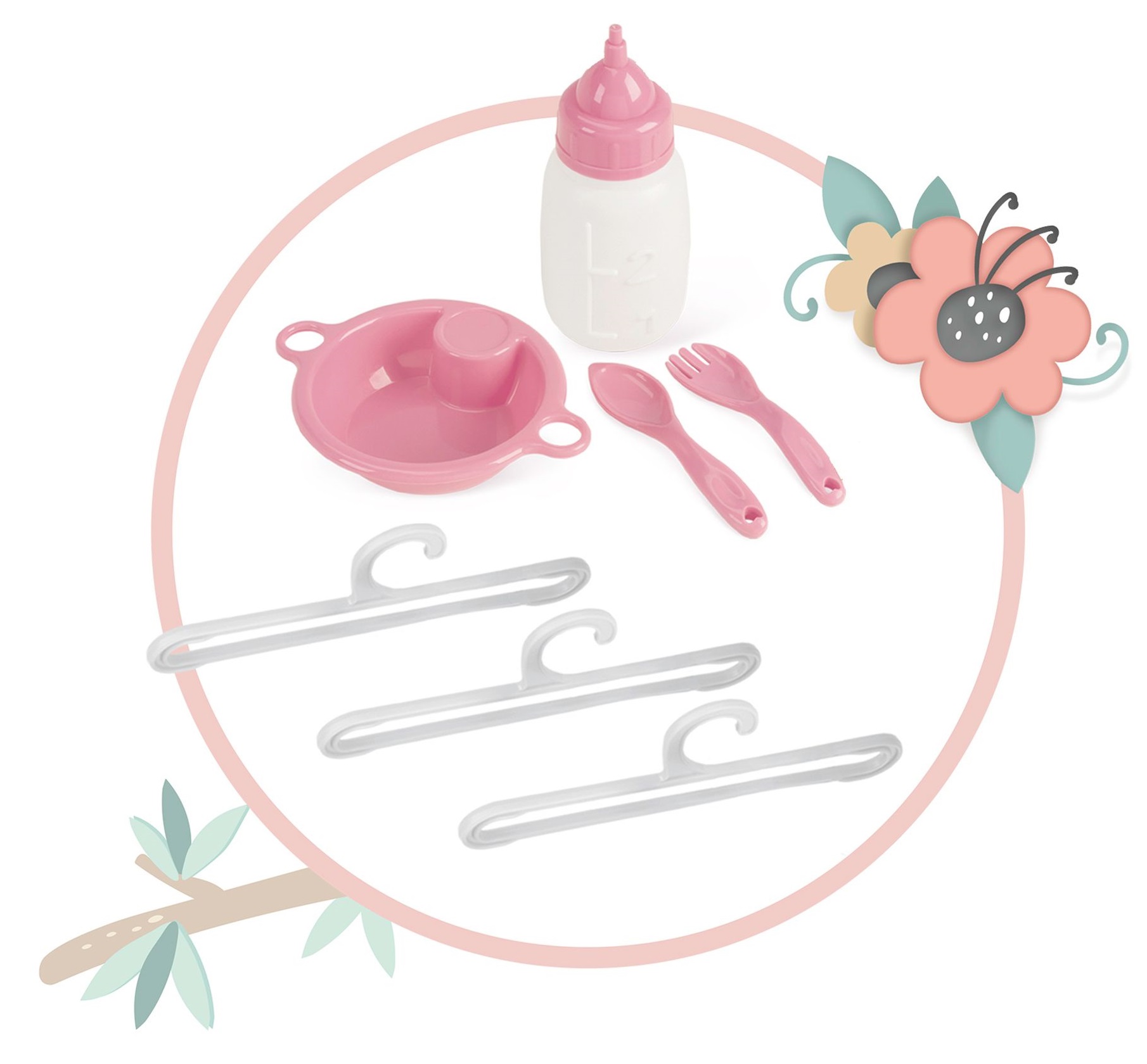 Akcesoria w zestawie – Wszystko, co potrzebne do opieki nad lalką